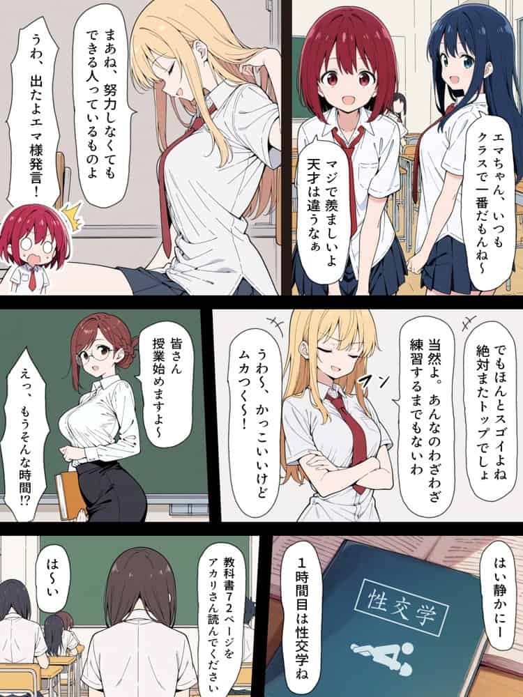 陰キャ転校生はセックス最強 – クラス代表の座を奪われた私 –