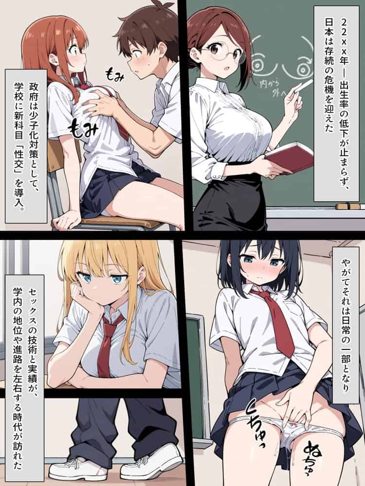 陰キャ転校生はセックス最強 – クラス代表の座を奪われた私 –