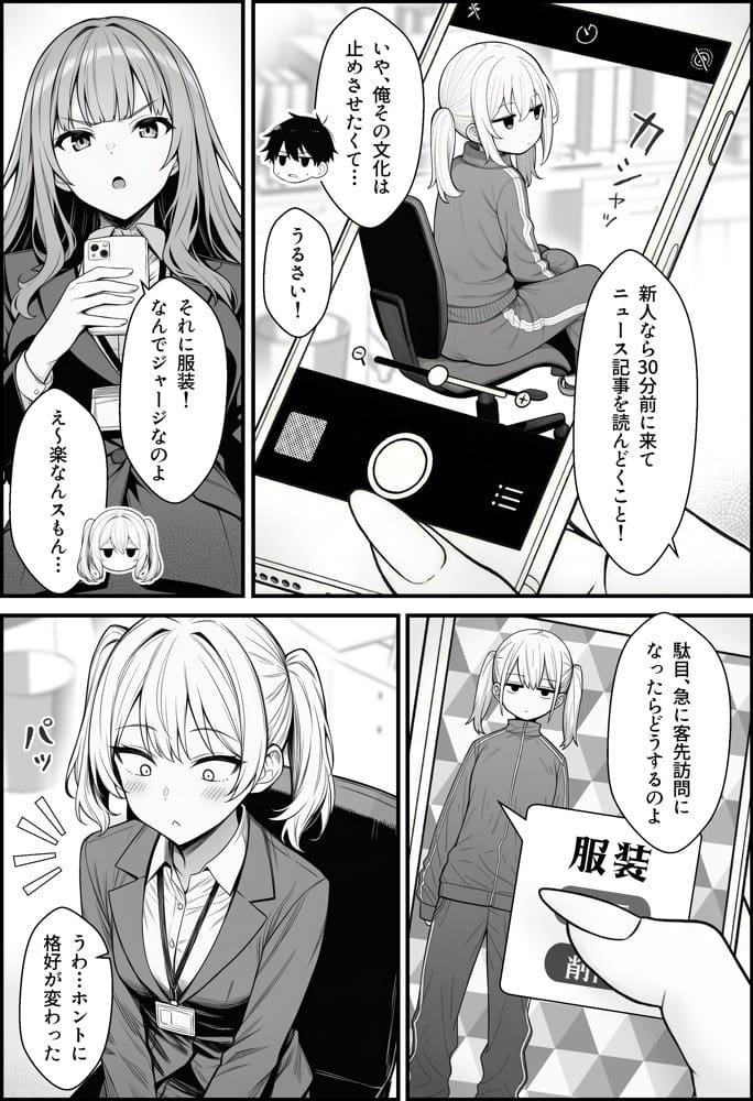 やる気のないZ世代後輩を着替＆催●アプリでこらしめる話