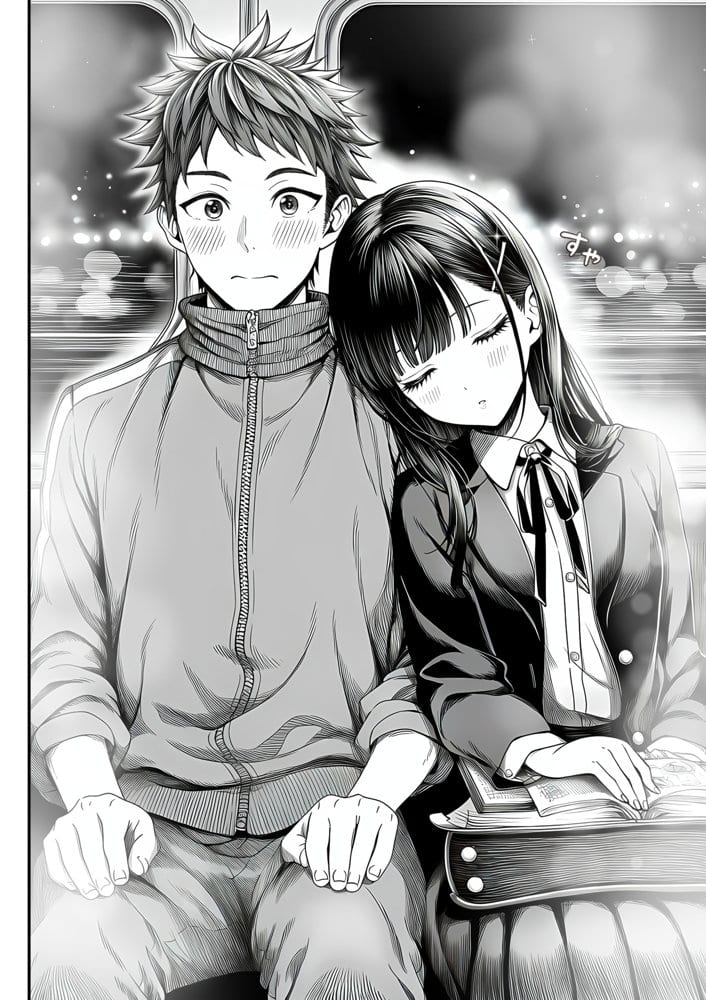 電車で何度も肩にもたれかかってくる女の子と、子作りセックスしてしまった