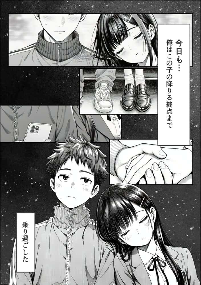 電車で何度も肩にもたれかかってくる女の子と、子作りセックスしてしまった