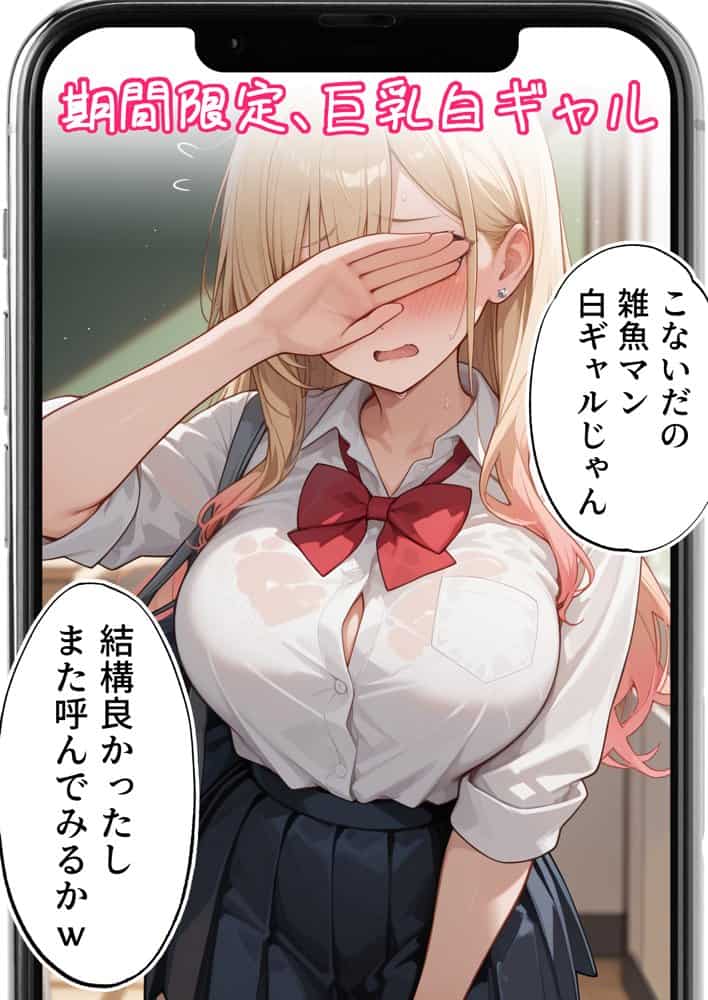 【続編:白ギャルJK2】ラブドール頼んだら、白ギャルJKが来た